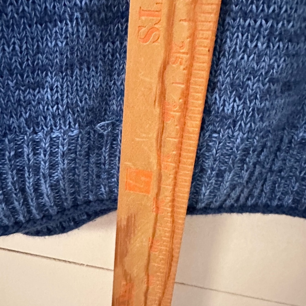 LILLY PULITZER XL Bayport blue cotton crew neck softcore woman sweater old money - Picture 9 of 13